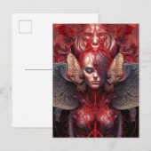Carte Postale Oeuvre surréaliste Angel (Devant / Derrière)