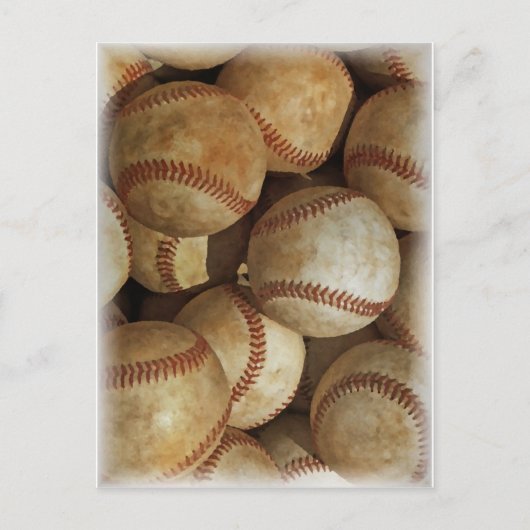 Carte Postale Oeuvre tendance de baseball (Devant)