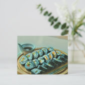 Carte Postale Oeuvre vintage de Sushi (Debout devant)