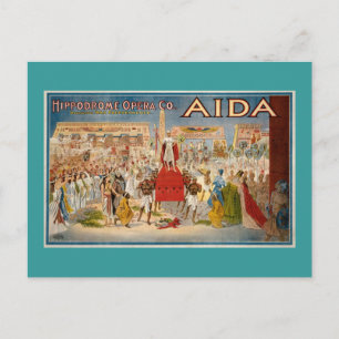 Carte Postale Oeuvre vintage Opera Aida