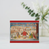 Carte Postale Oeuvre vintage Opera Aida (Debout devant)
