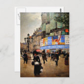 Carte Postale Oeuvres d'art de Paris, rue du Havre (Devant / Derrière)