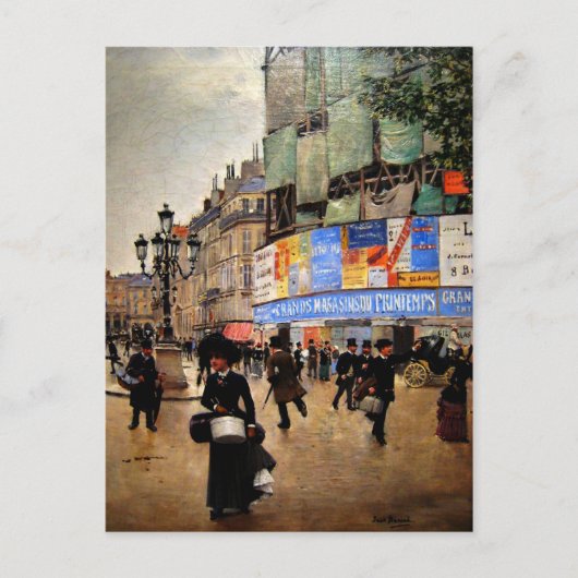 Carte Postale Oeuvres d'art de Paris, rue du Havre (Devant)