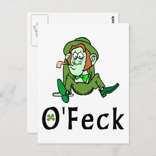 Carte Postale O'Feck Funny Irish (Devant / Derrière)