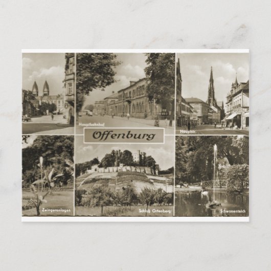 Carte Postale Offenburg, Allemagne années 1920 (Devant)