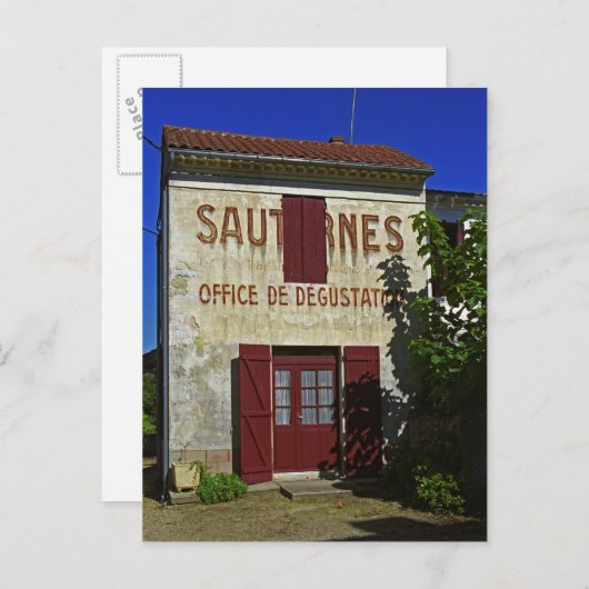 Carte Postale Office de la dégustation des Sauternes (Devant / Derrière)