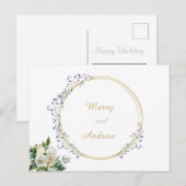 Carte postale officielle mariage (Devant / Derrière)