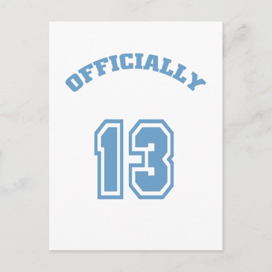 Carte Postale Officiellement 13 (Devant)