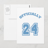 Carte Postale Officiellement 24 (Devant / Derrière)