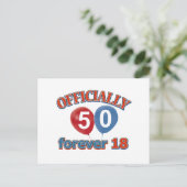 Carte Postale Officiellement 50 pour toujours 18 (Debout devant)