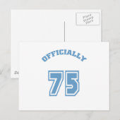Carte Postale Officiellement 75 (Devant / Derrière)