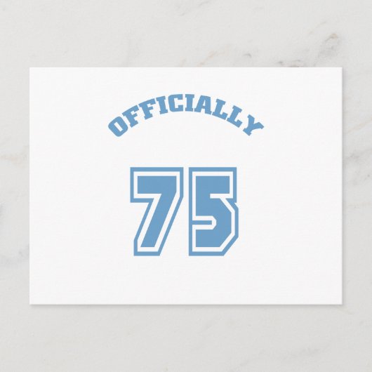Carte Postale Officiellement 75 (Devant)