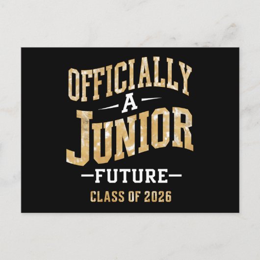 Carte Postale Officiellement A Junior Future Class de 2026 (Devant)