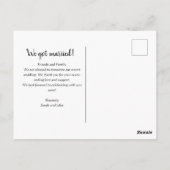 Carte Postale officiellement m. et mme mariage faire-part (Dos)