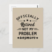 Carte Postale officiellement retiré plus mon problème (Devant / Derrière)