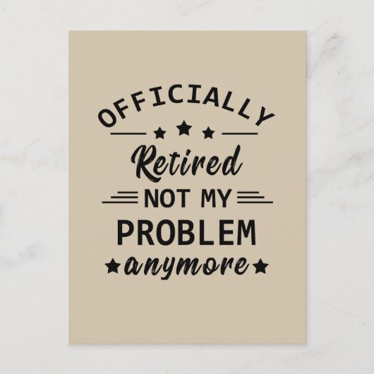 Carte Postale officiellement retiré plus mon problème (Devant)