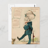 Carte Postale Officier du squelettique (Devant / Derrière)