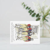 Carte Postale Officiers de la Milice Shire, Jane Austen (Debout devant)