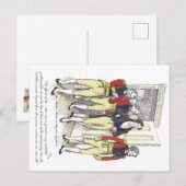 Carte Postale Officiers de la Milice Shire, Jane Austen (Devant / Derrière)