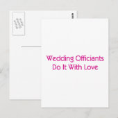Carte Postale Officiers mariages (Devant / Derrière)