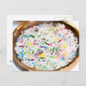 Carte Postale Offre de riz coloré (Devant / Derrière)