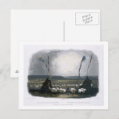 Carte Postale Offre des indiens Mandan, assiette 14 de Volu (Devant / Derrière)