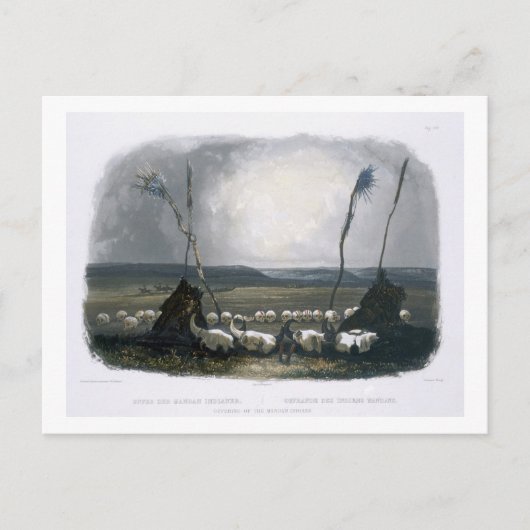 Carte Postale Offre des indiens Mandan, assiette 14 de Volu (Devant)