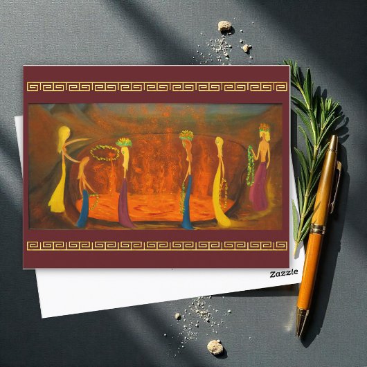 Carte Postale Offre sur la Caldera, par Marguerite Blasigname