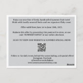 Carte Postale Offres promotionnelles et remises modifiables pour (Dos)