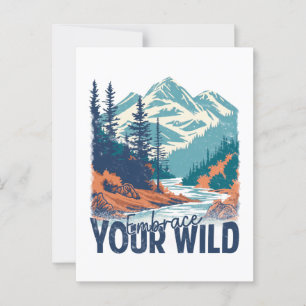 Carte Postale Offrez-vous votre nature sauvage - Nature Adventur