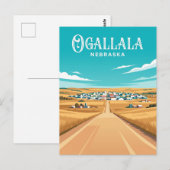 Carte Postale Ogallala États-Unis (Devant / Derrière)