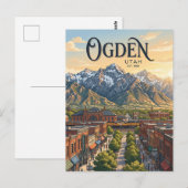 Carte Postale Ogden Utah (Devant / Derrière)