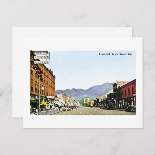 Carte Postale Ogden, Utah (Devant / Derrière)