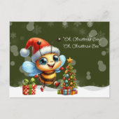 Carte Postale "Oh, BEE de Noël, Oh, BEE de Noël" (Devant)