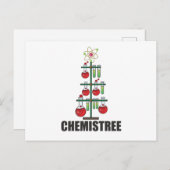 Carte Postale Oh Chemistree maître en chimie de Noël (Devant / Derrière)