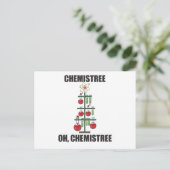 Carte Postale Oh Chemistree maître en chimie de Noël (Debout devant)