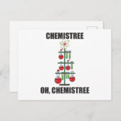 Carte Postale Oh Chemistree maître en chimie de Noël (Devant / Derrière)