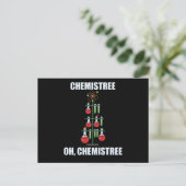 Carte Postale Oh Chemistree maître en chimie de Noël (Debout devant)