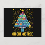 Carte Postale Oh Chemistree Science Sapin de Noël Chimie (Devant)