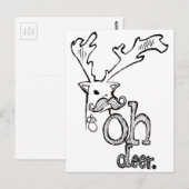Carte Postale Oh Deer (Devant / Derrière)