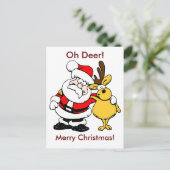 Carte postale Oh Deer Joyeux Noël (Debout devant)