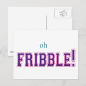 Carte Postale Oh Fribble ! (Devant / Derrière)
