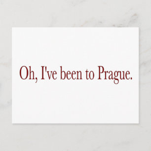 Carte Postale Oh, J'Ai Été À Prague