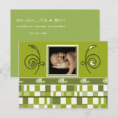 Carte Postale Oh Joie... C'est Un Garçon ! (Devant / Derrière)