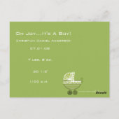 Carte Postale Oh Joie... C'est Un Garçon ! (Dos)