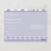 Carte Postale Oh Joy... C'est un garçon ! (Dos)