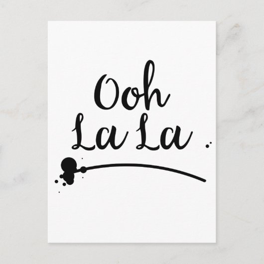 Carte Postale Oh La La (Devant)