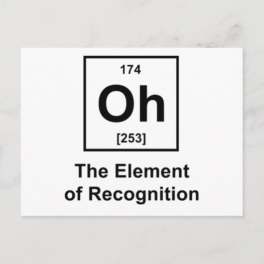 Carte Postale Oh! L'élément de reconnaissance (Devant)