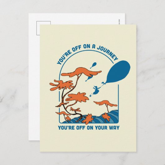 Carte Postale Oh, les endroits où vous irez ! "En route pour un  (Devant / Derrière)