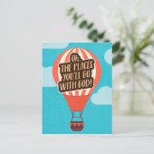 Carte Postale Oh les lieux où tu iras avec DIEU ! (Debout devant)